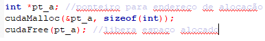 Exemplo cudaFree